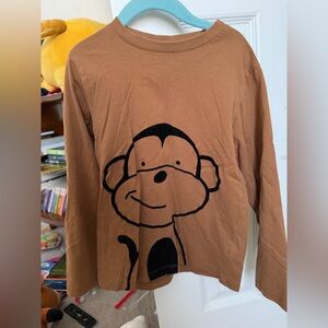 GUC long sleeve tshirt with monkey size 6-7yrs Next kids boys girls animals tee